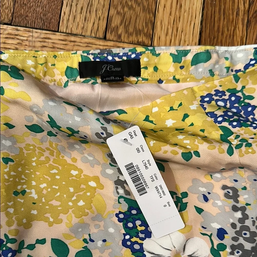 J. Crew Floral Midi Slip Skirt Casual Resort Wear - Picture 3 of 4
